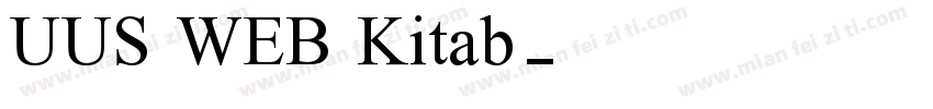 UUS WEB Kitab字体转换